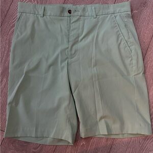 Greg Norman Collection Mint Green Flat Front Shorts